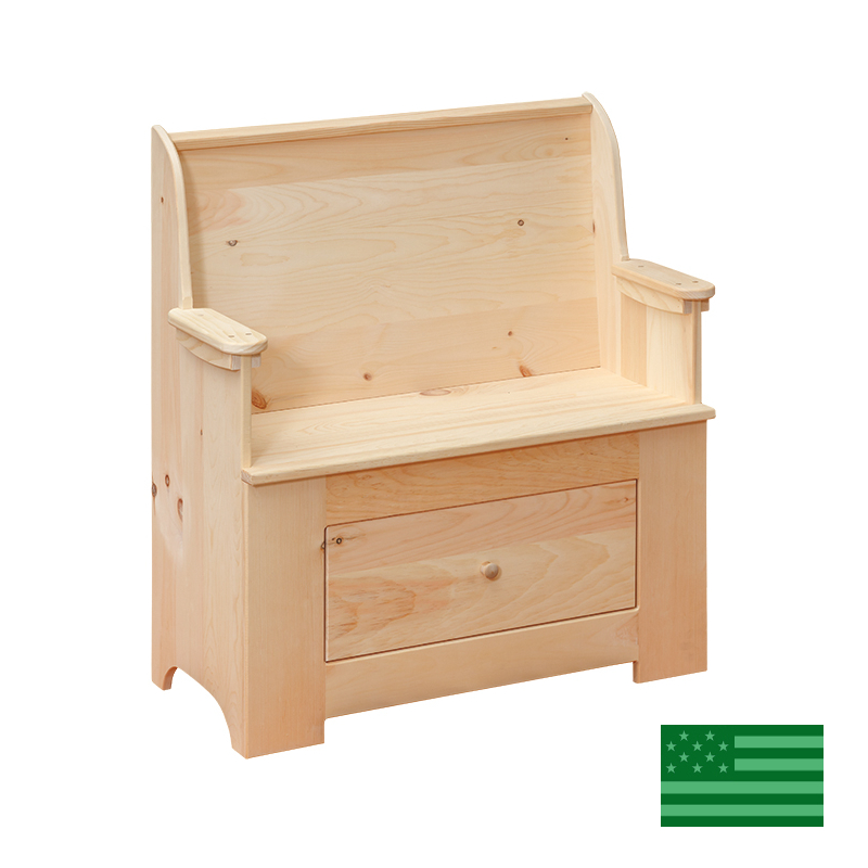 Deacons Bench with Drawer